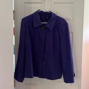 Wool blend, purple blazer